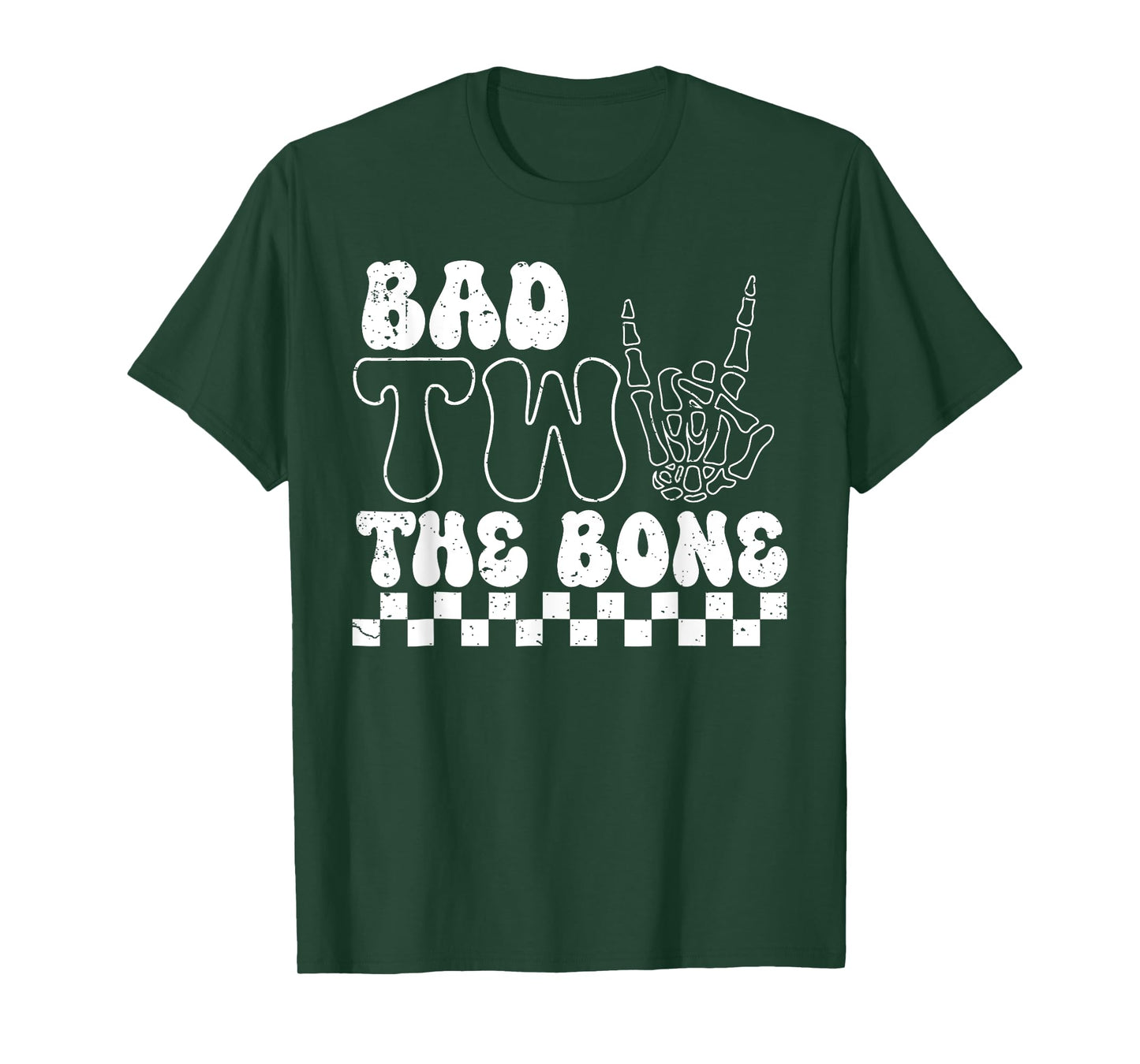 2nd Birthday Boy Shirt Bad To Bone 2 Year Old Toddler Kids T-Shirt