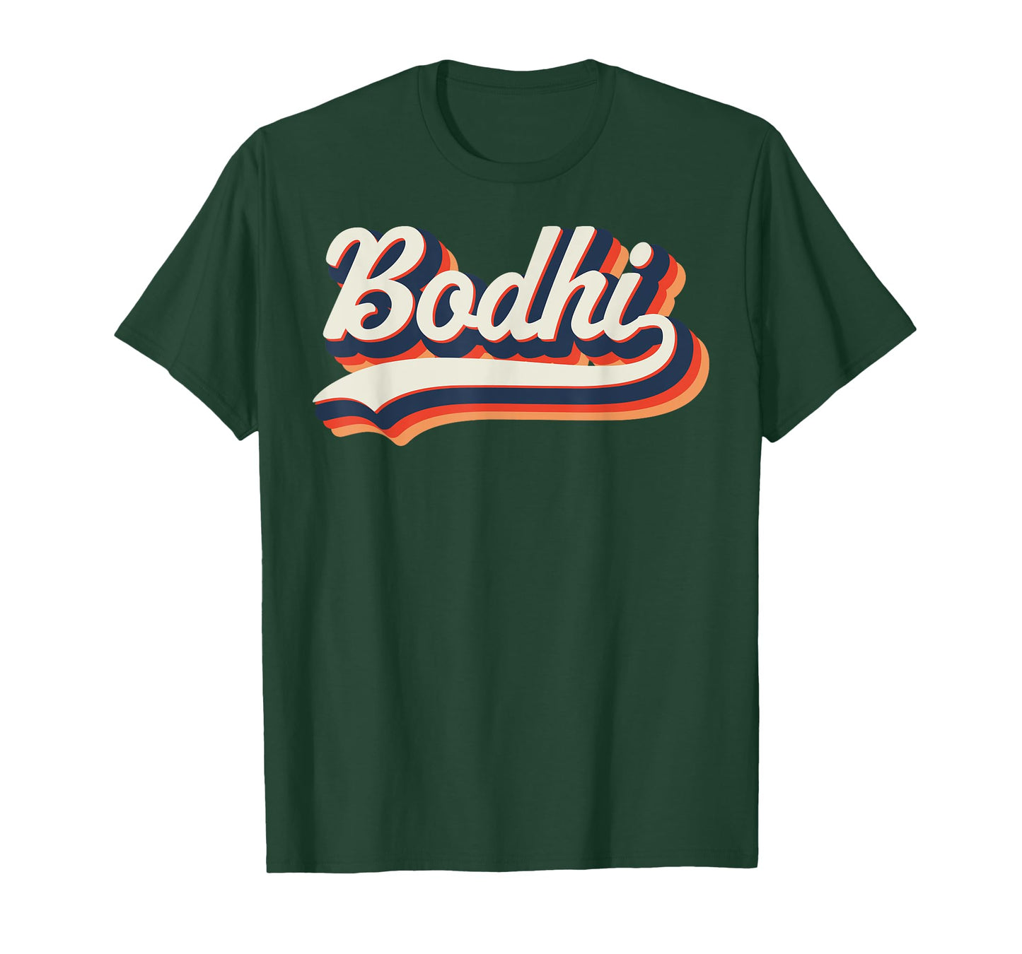 Bodhi First Name 70s Retro Groovy Custom Personalized Name T-Shirt