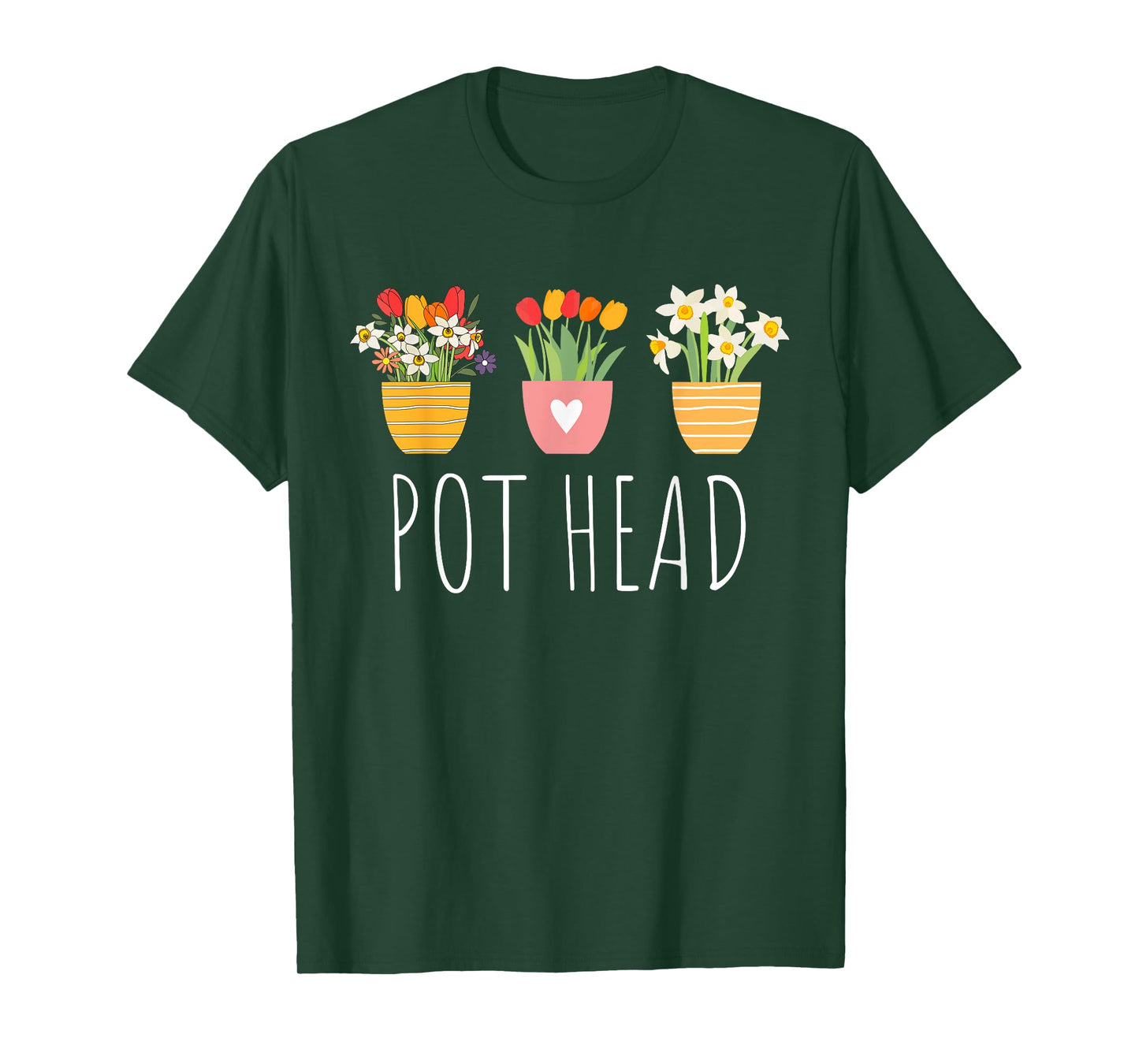 Funny Pot Plants Head Cute Funny Succulent Garden Gardening T-Shirt