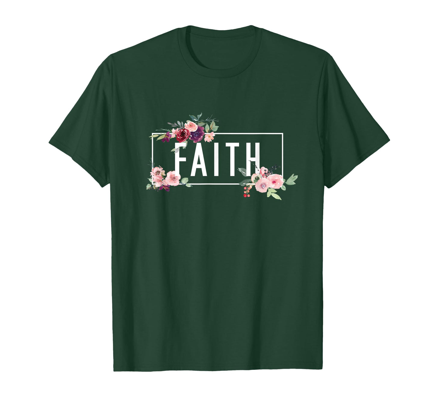 Modern Flora Flowers Bouquet Design. Spiritual Woman Faith T-Shirt