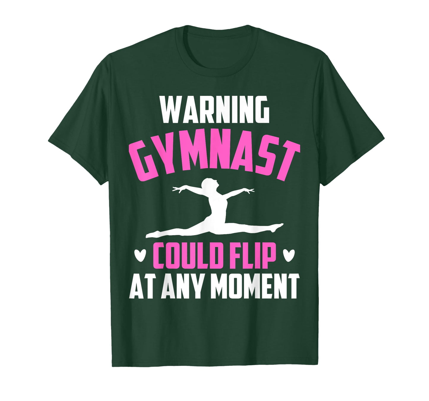 Warning Gymnast Could Flip At Any Moment For Girls Kids T-Shirt