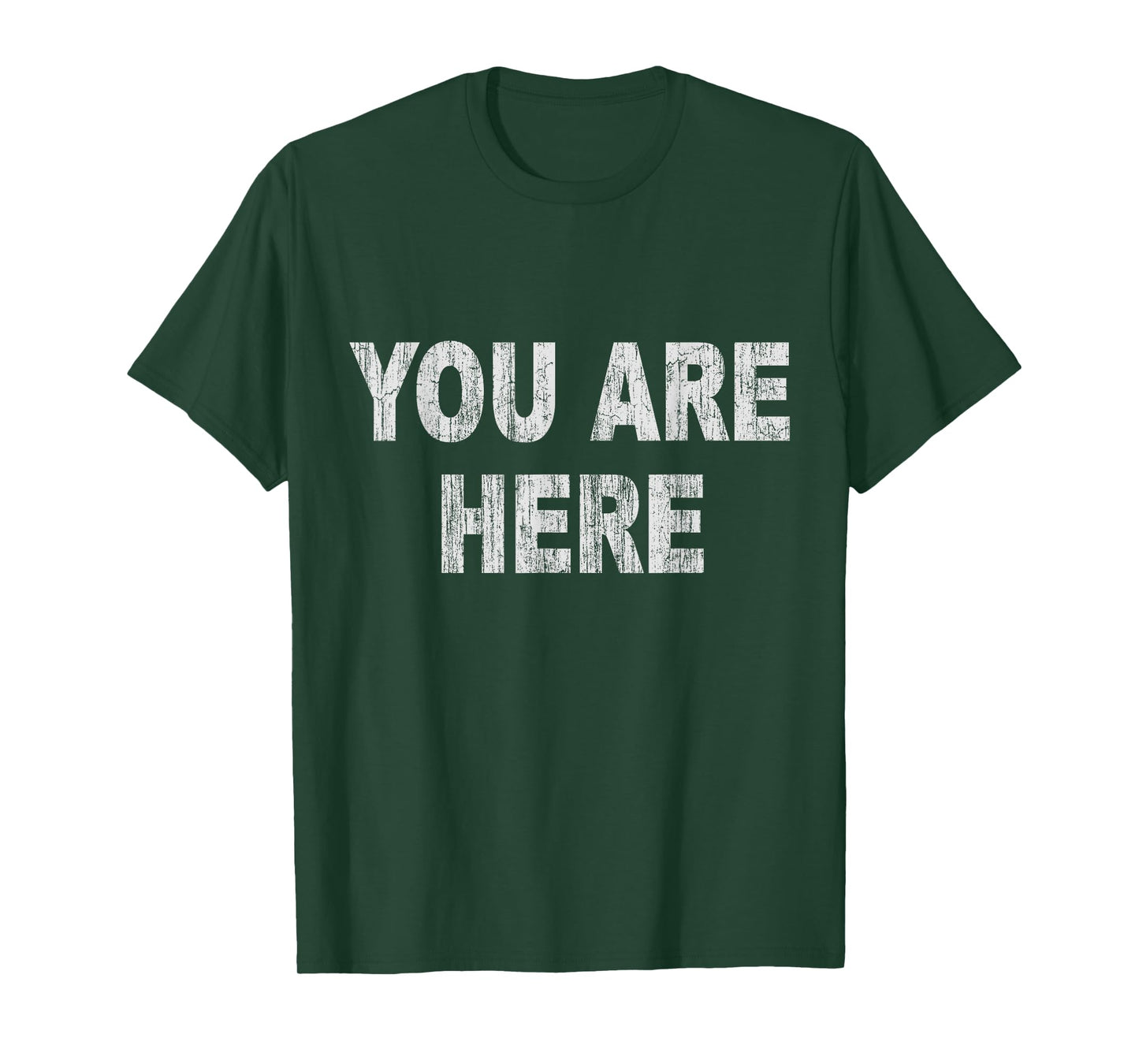 Womens Vintage You Are Here T-Shirt Small Navy