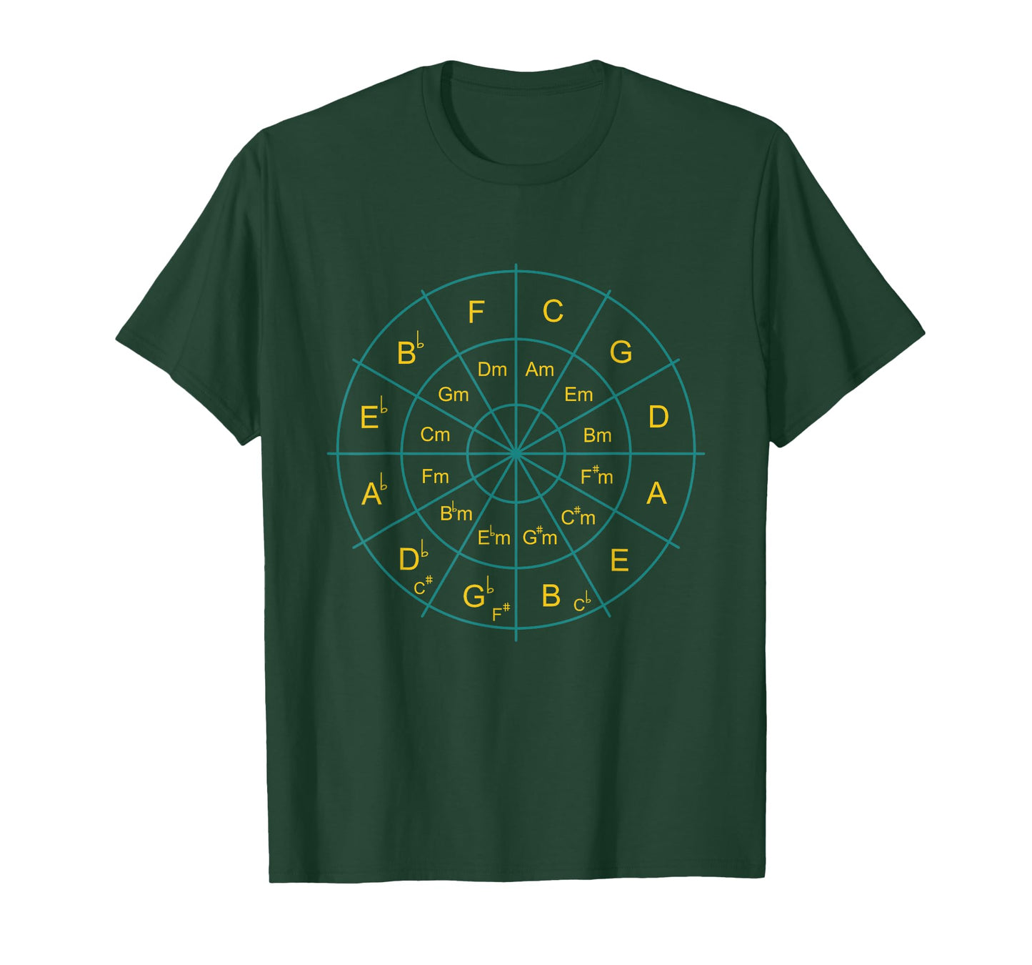 Circle Of Fifths Music Teacher Music Student Composer T-Shirt for Men Women Girls Kids
