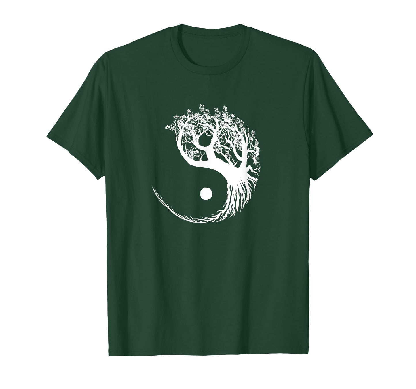 Mandala Yin Yang Bonsai Tree Funny Hippie Gift For Men Women T-Shirt