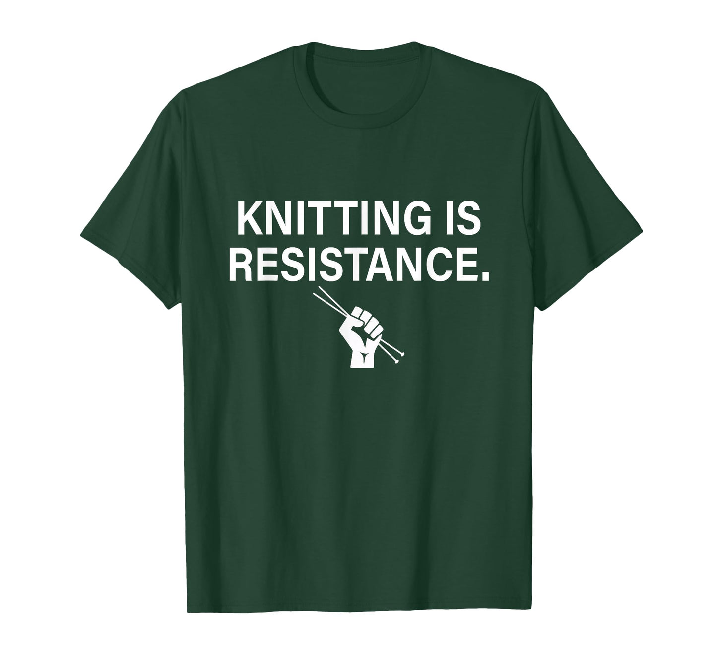 Knitting Is Resistance Feminist Craftivism Knitter Handmade T-Shirt