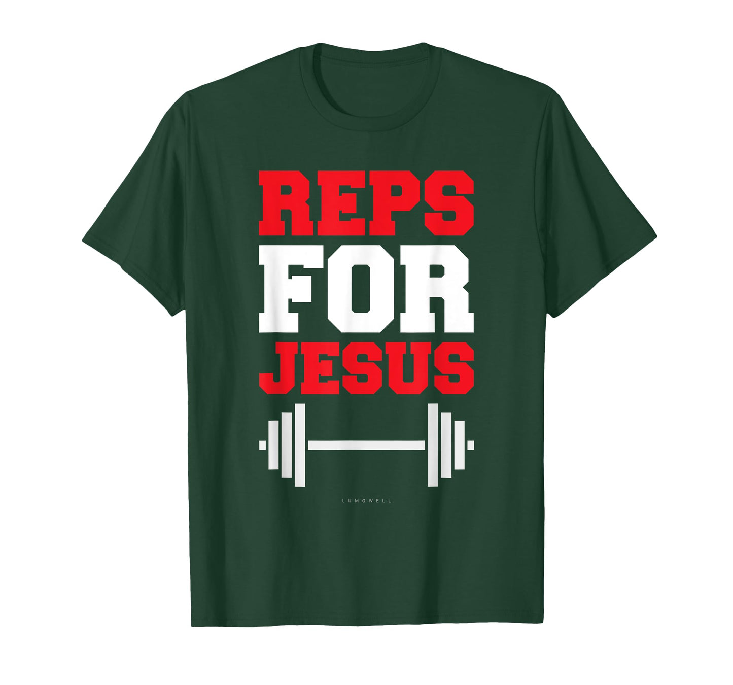 Reps For Jesus Tee. Funny Gym Jesus Tshirts With Sayings T-Shirt