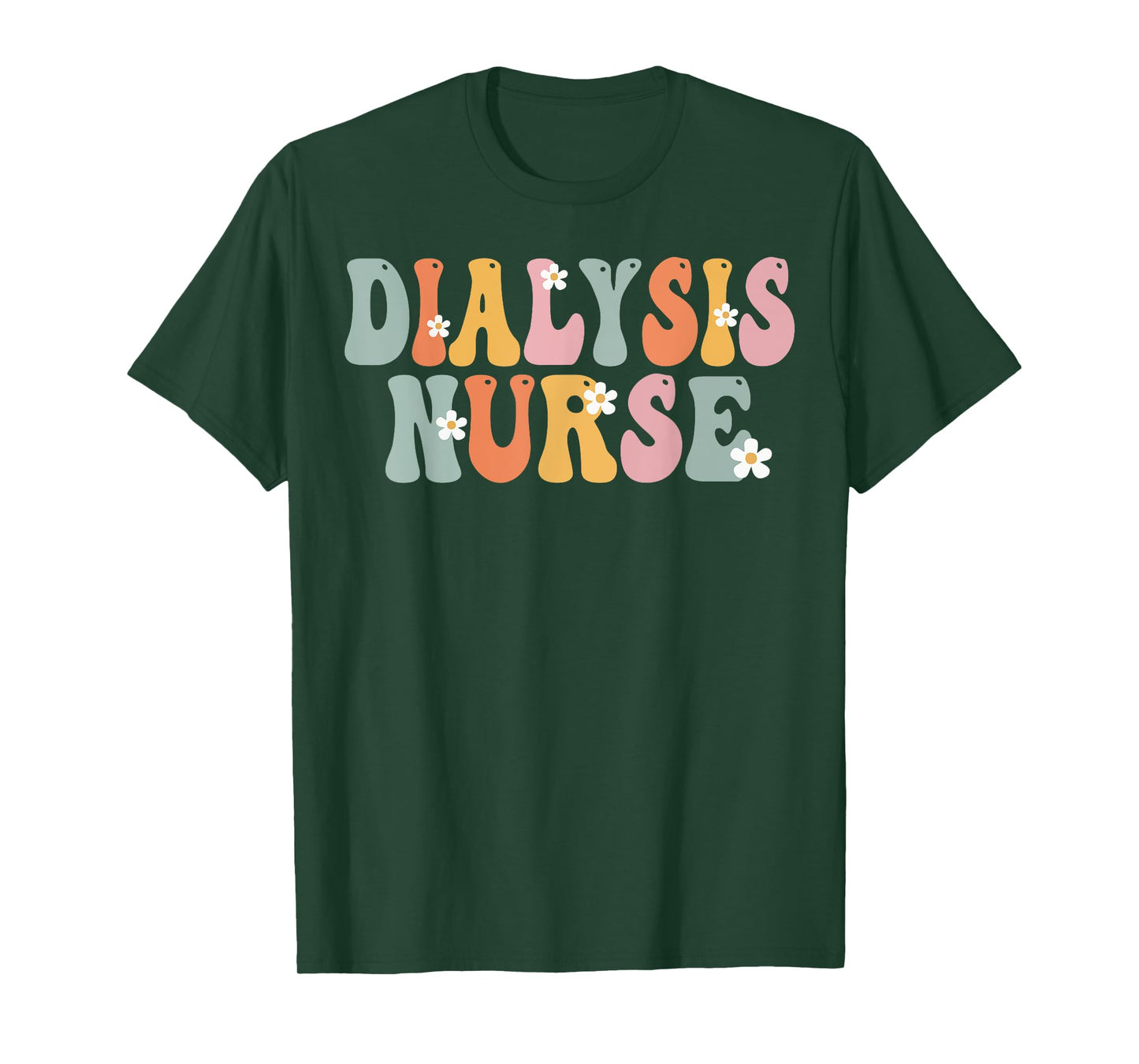 Dialysis Nurse Week Groovy Appreciation Day For Women Work T-Shirt