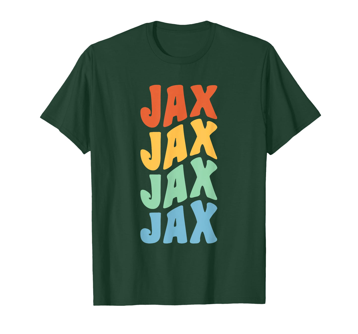 Jax First Name Retro Groovy Personalized T-Shirt