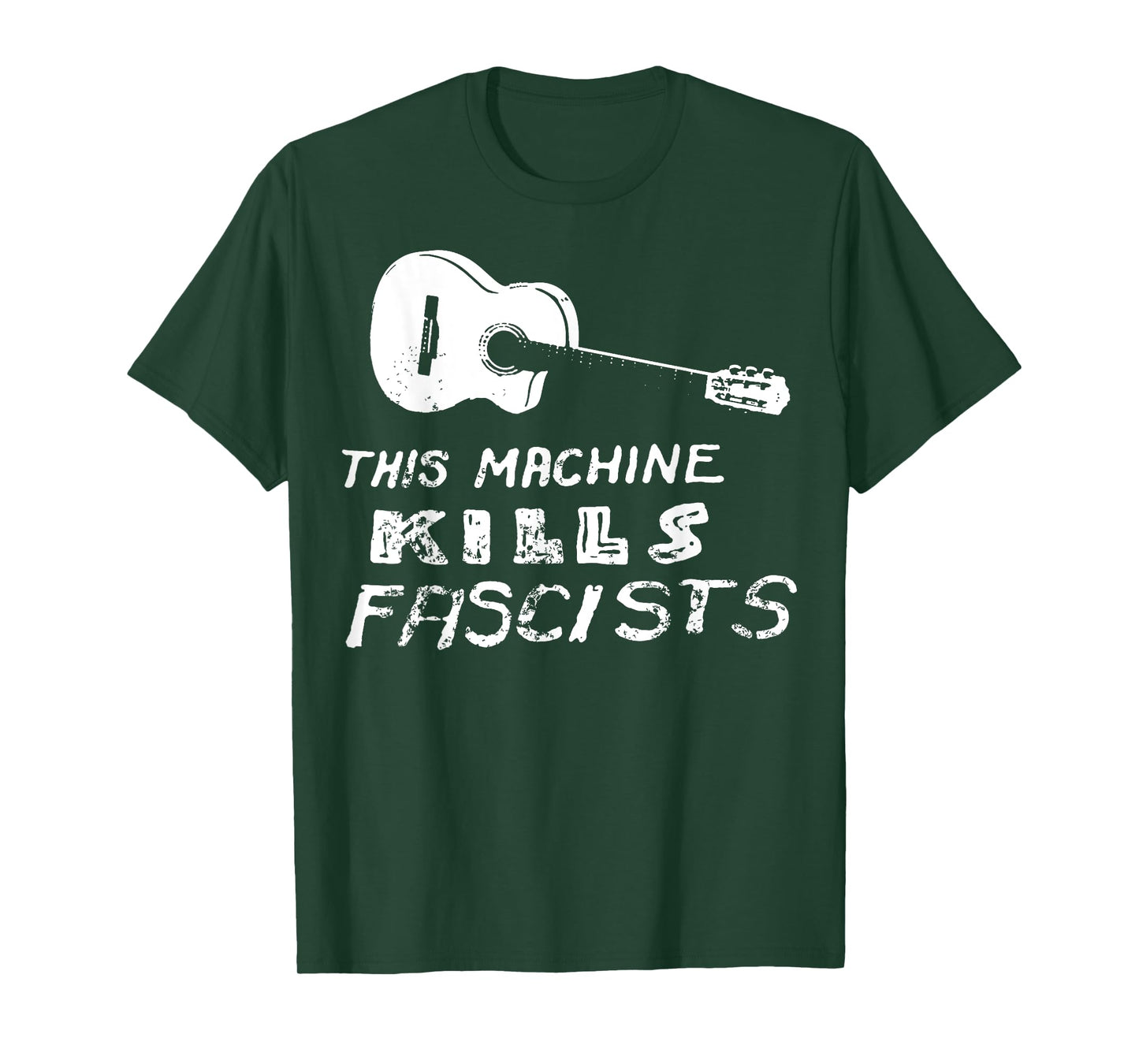 Vintage This Machine Kills Fascists Guitar T-Shirt