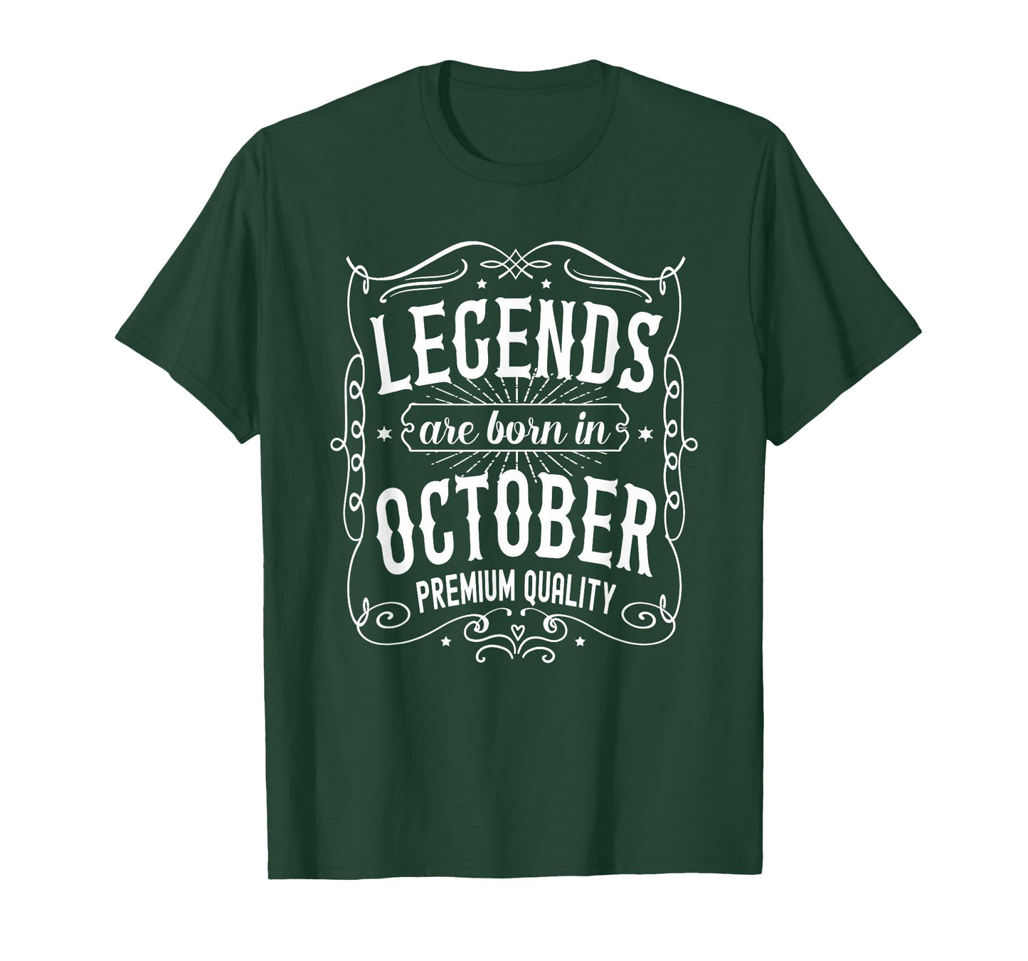 October Birthday, Legends Are Born In October Birthday T-Shirt