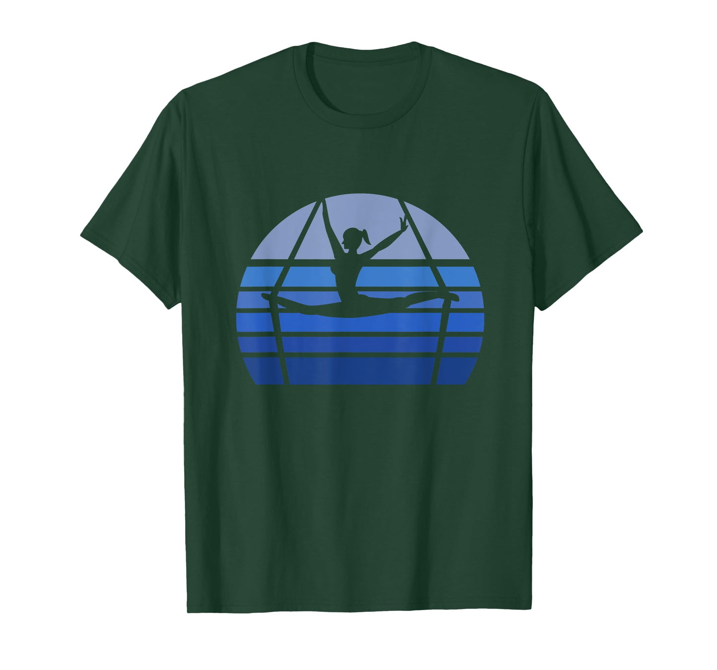 Retro Aerial Yoga Silhouette Lover Gift Aerialist Yogi Dance T-Shirt