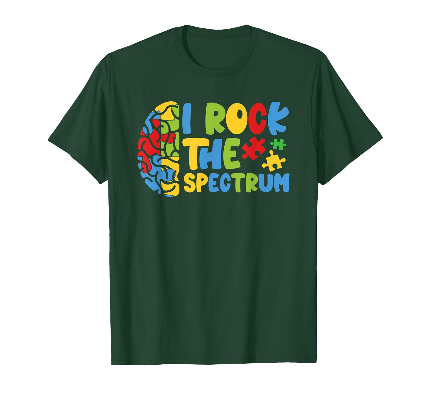 Autistic Autism Awareness Boys Toddler I Rock The Spectrum T-Shirt