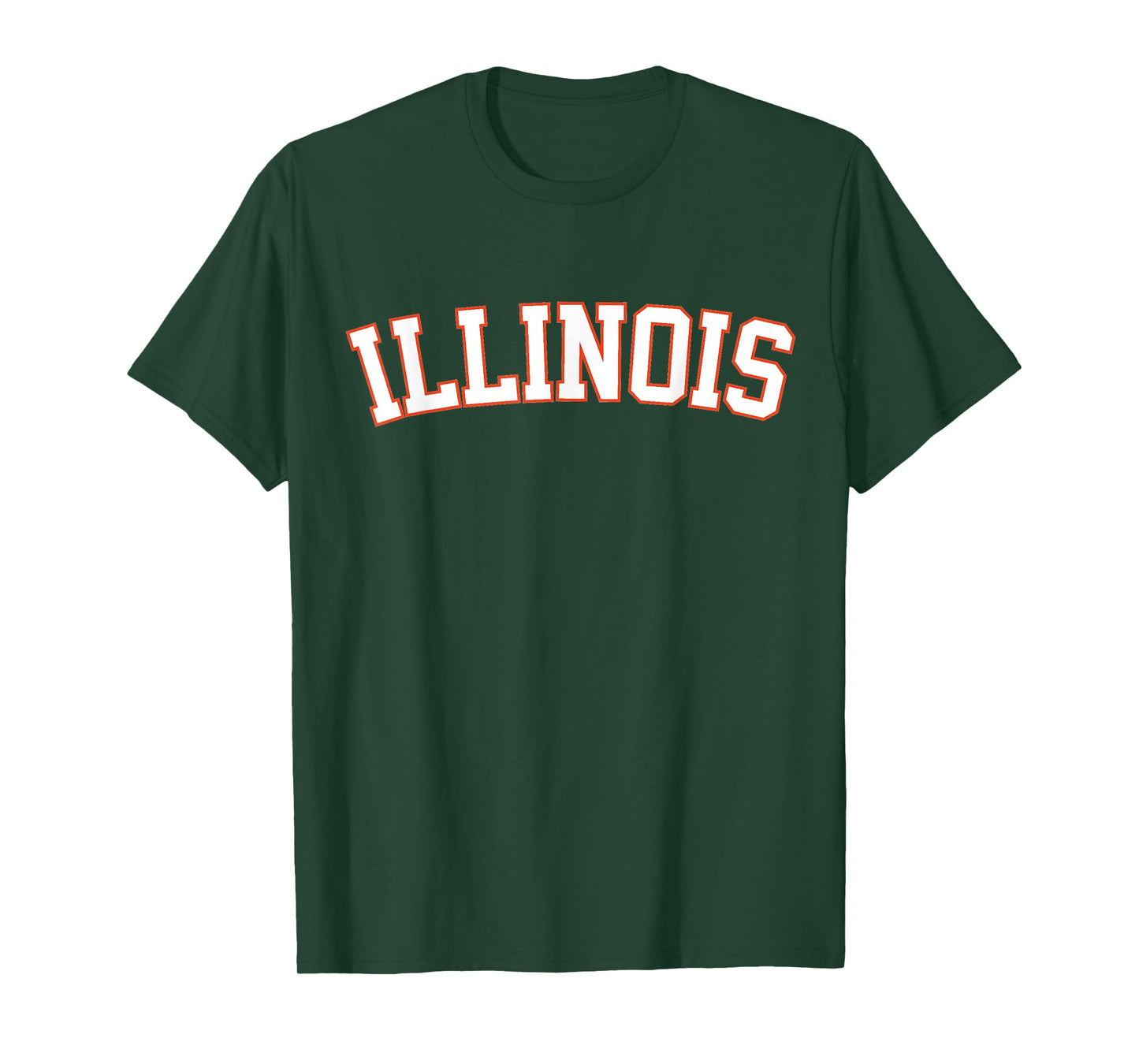Retro Illinois Tee Vintage Illinois Orange Blue Throwback IL T-Shirt
