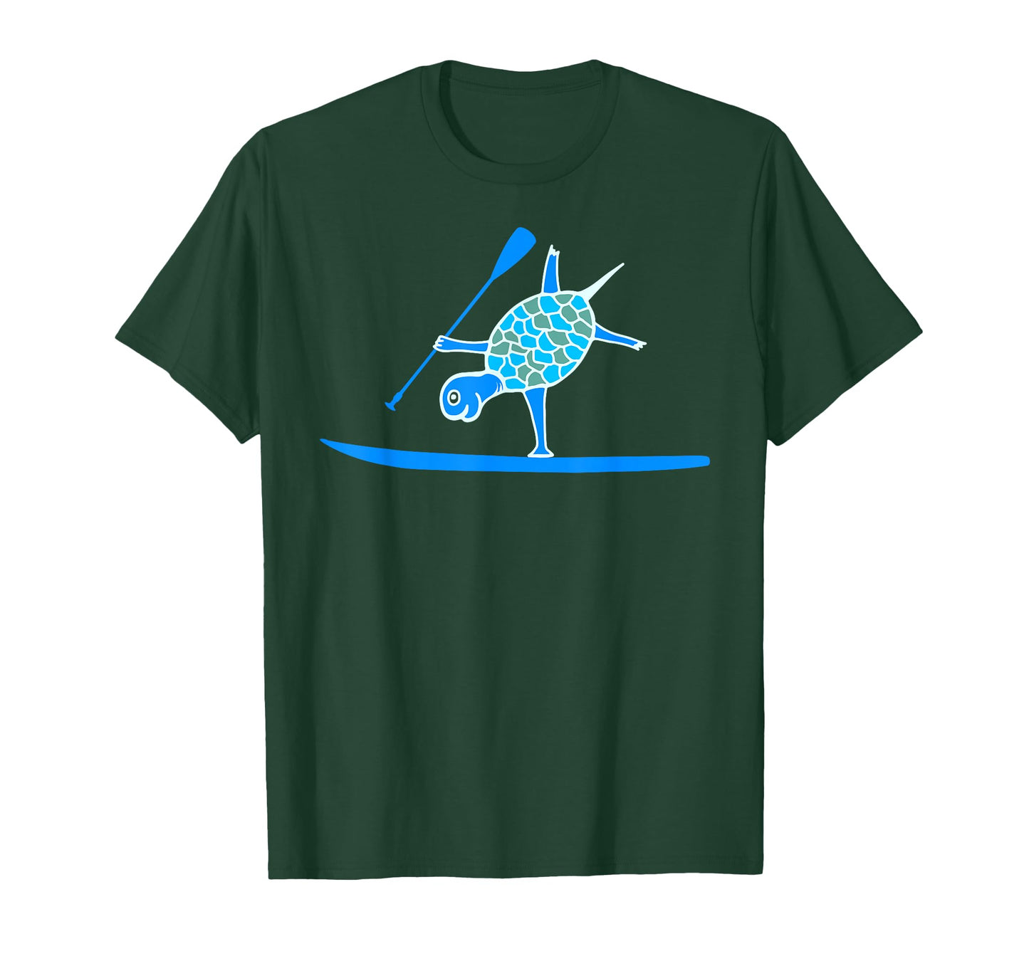 Standup Paddleboarding SUP One Arm Handstand Turtle Paddling T-Shirt