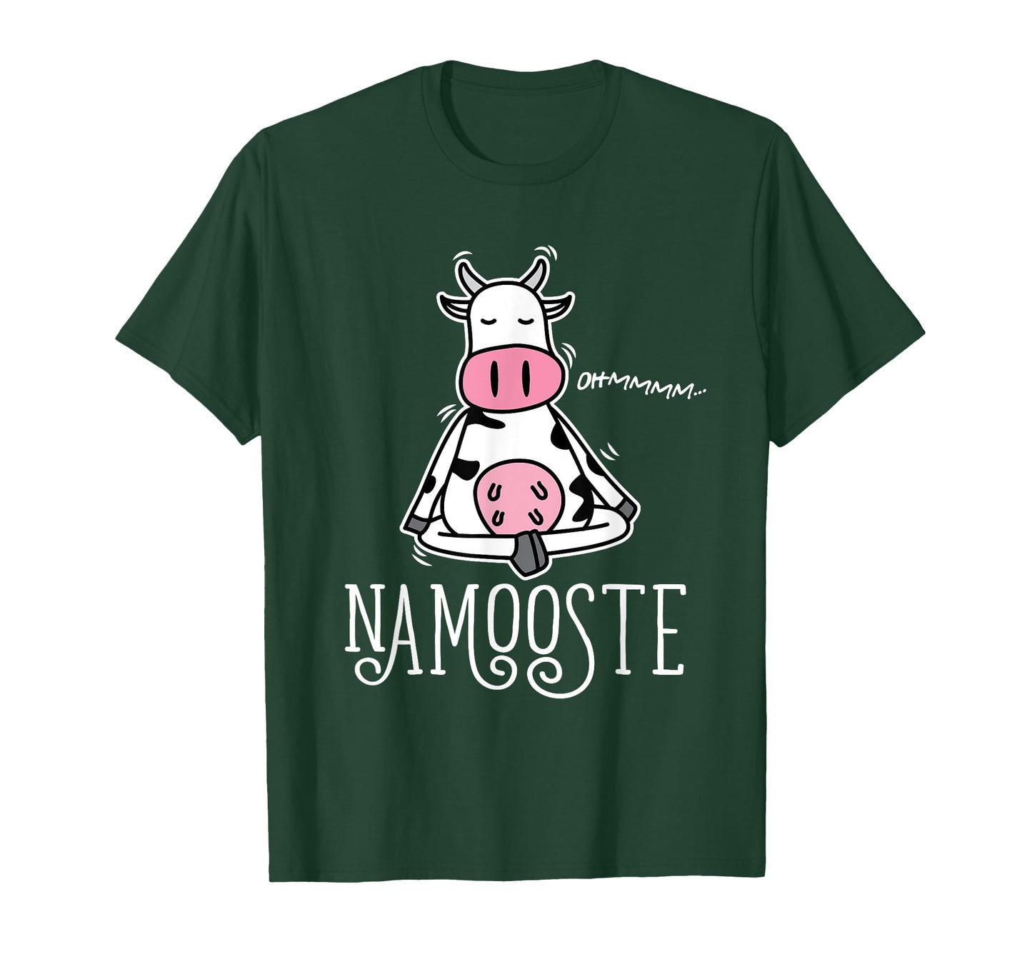 Namooste Cute Funny Silly Yoga Cow Namaste T-Shirt