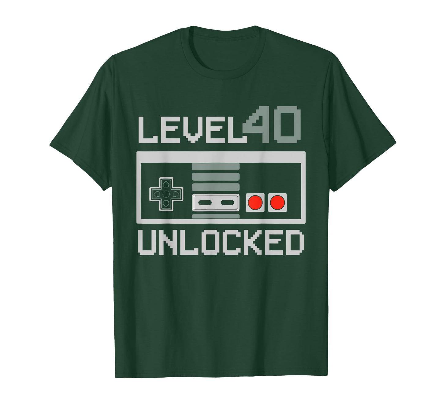 Level 40 Unlocked Video Gamer Vintage 40th Birthday Present T-Shirt