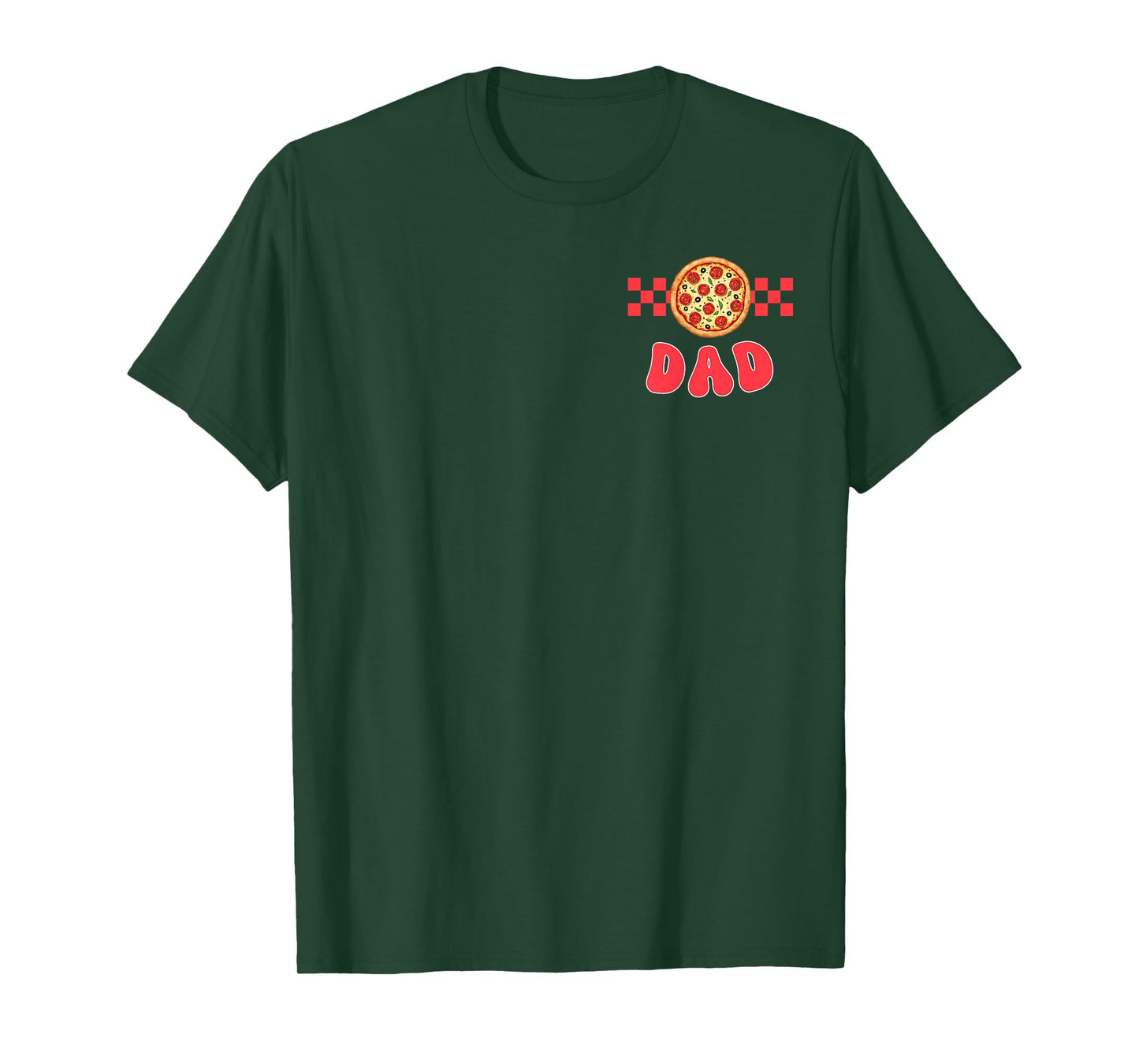 Dad of The First Pizza Birthday Boy Girl Family Matching T-Shirt