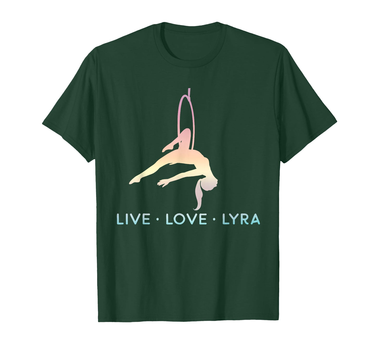 Love Aerial Hoop, Lyra, Live Acrobat Aerial Yoga Gifts T-Shirt