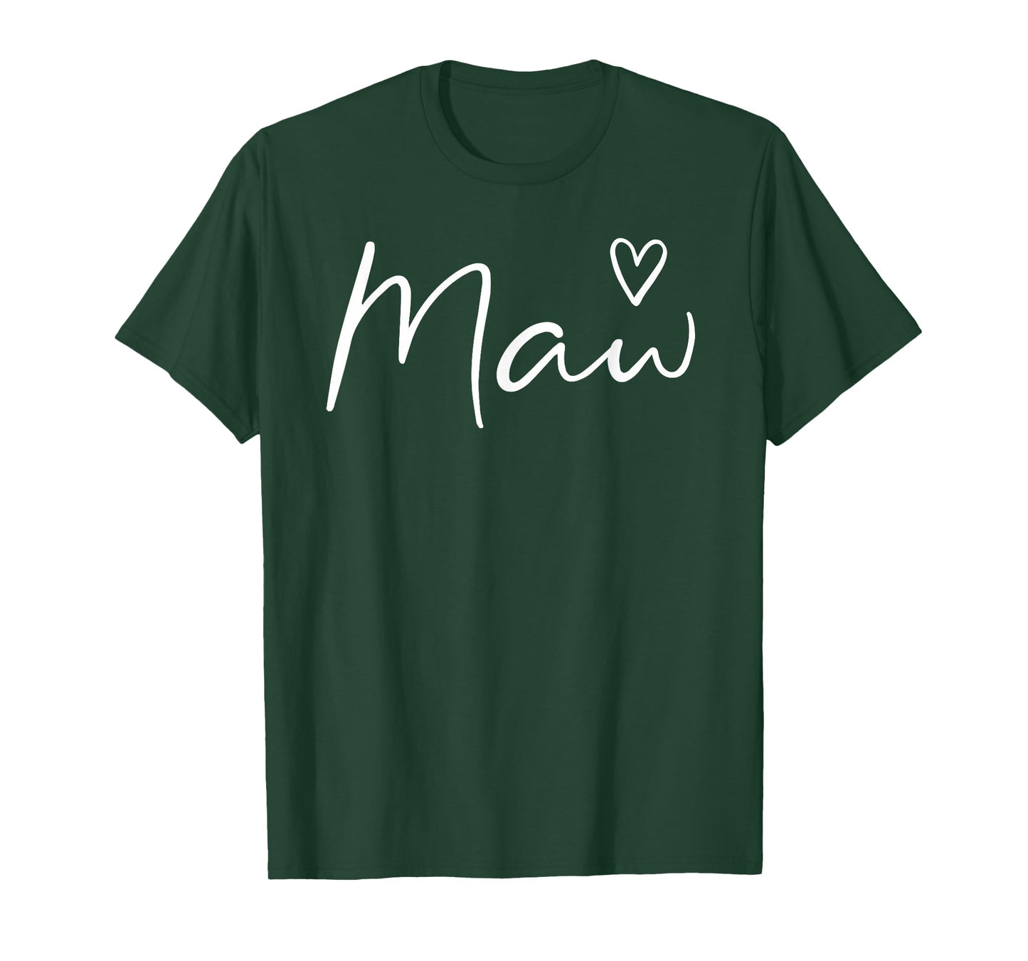 Maw Gifts For Women Grandma Heart Mother's Day Maw T-Shirt