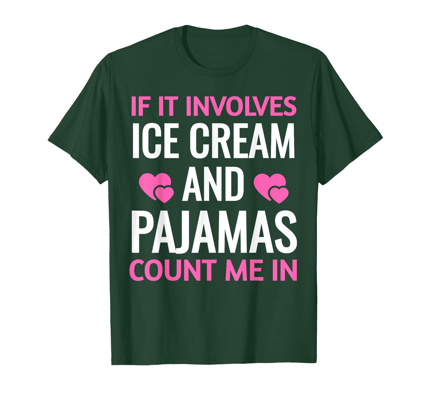 Ice Cream And Pajamas Sleepover Party Lover Funny Shirt Men Women Kids T-Shirt