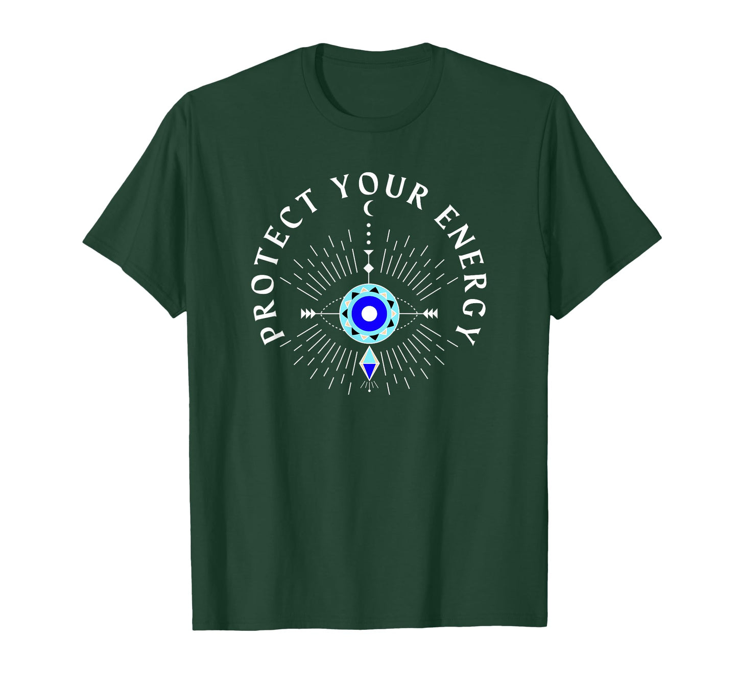 Protect Your Energy Evil Eye Positive Quote Gifts For T-Shirt