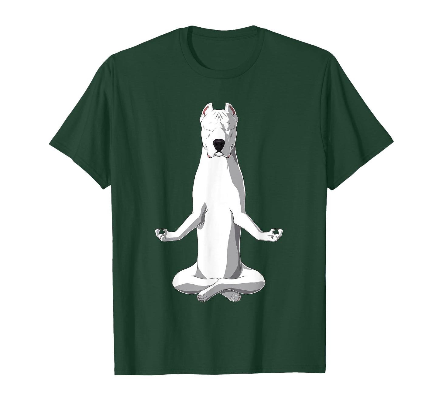 Yoga Dog Dogo Argentino T-Shirt for Men Women