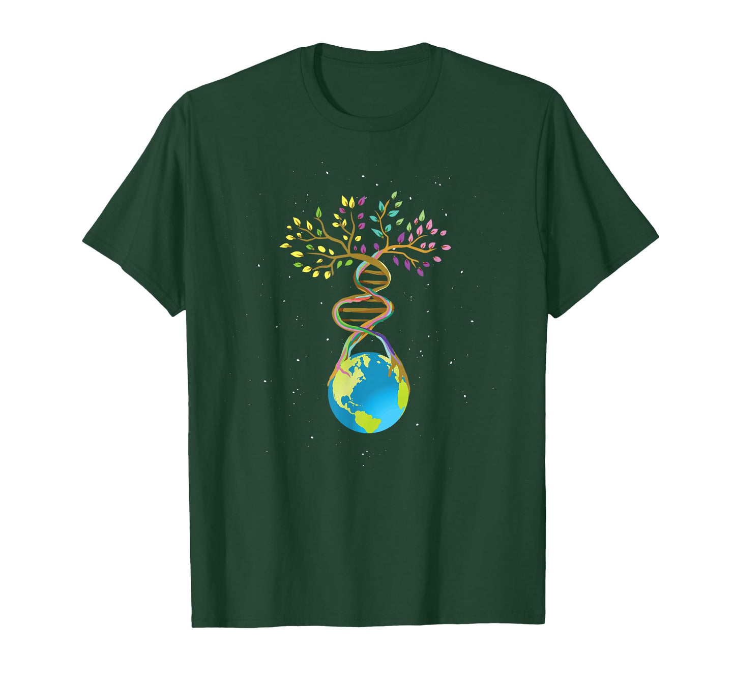 DNA Tree Life Mother Earth Genetics Biologist Science Shirt T-Shirt