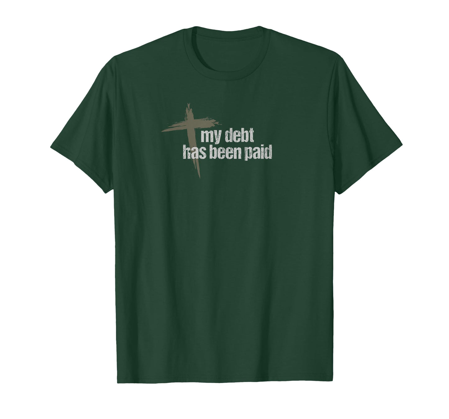 Jesus TShirt; my debt has been paid with cross Christian Tee