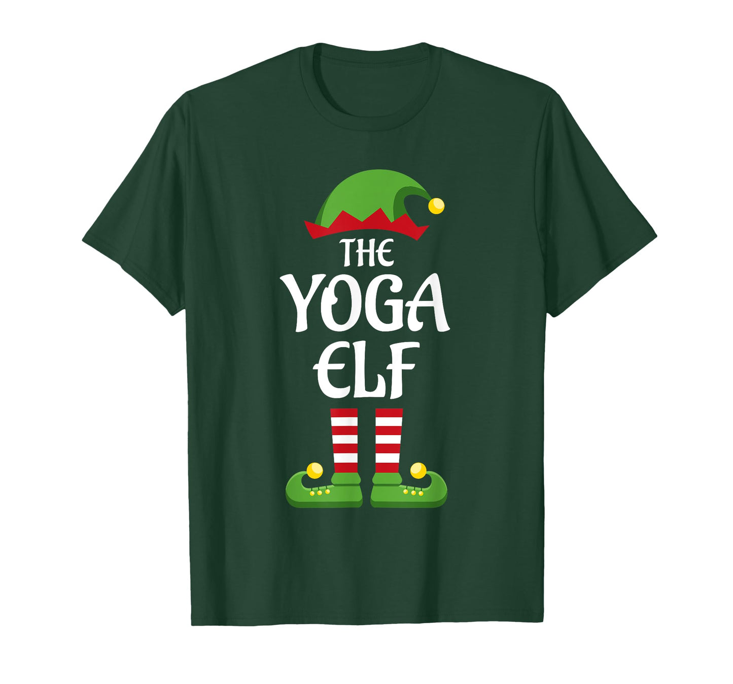Yoga Elf Family Matching Group Christmas T-Shirt