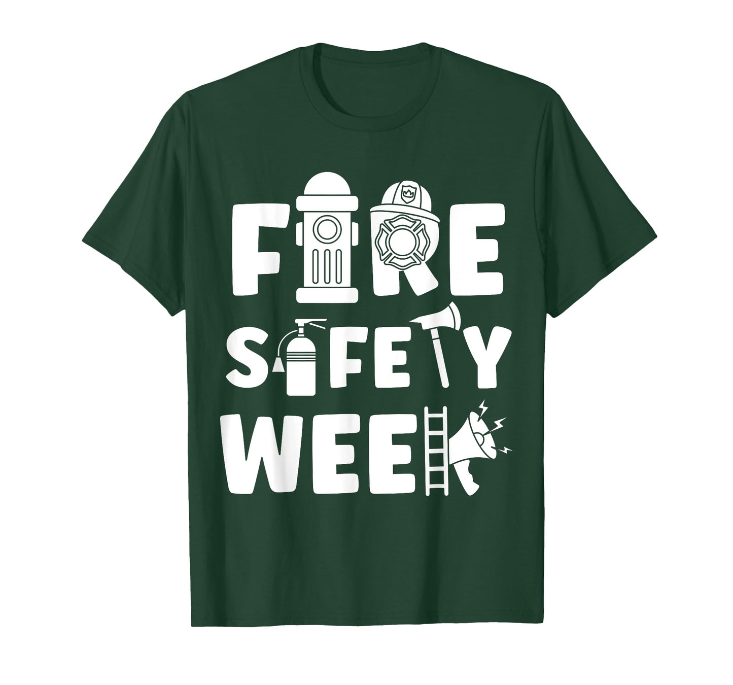 Fire Safety Week Prevention Month Firefighter Stop Drop Roll T-Shirt