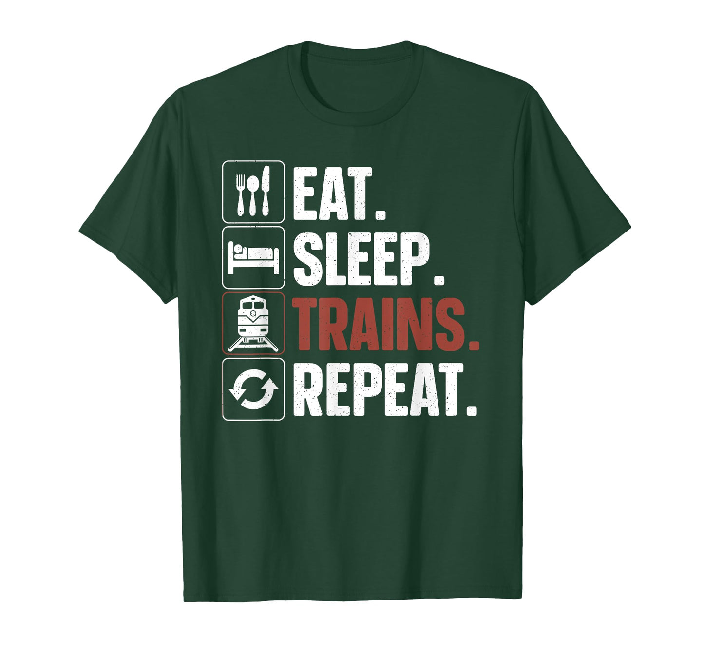 Funny Train Art For Men Women Kids Railroad Train Lovers T-Shirt