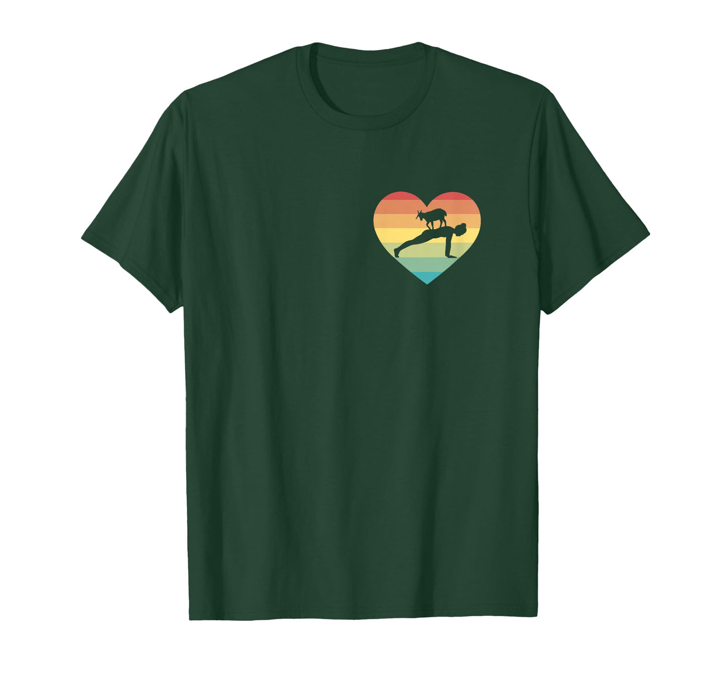 Goat Yoga Heart nny Meditation Zen Namaste Goat Yoga Girls T-Shirt