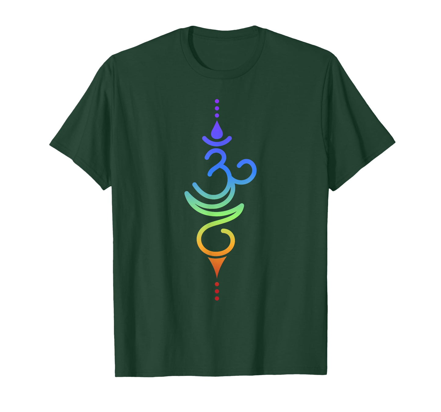 Colorful Om Symbol Spiritual Energy Design T-Shirt