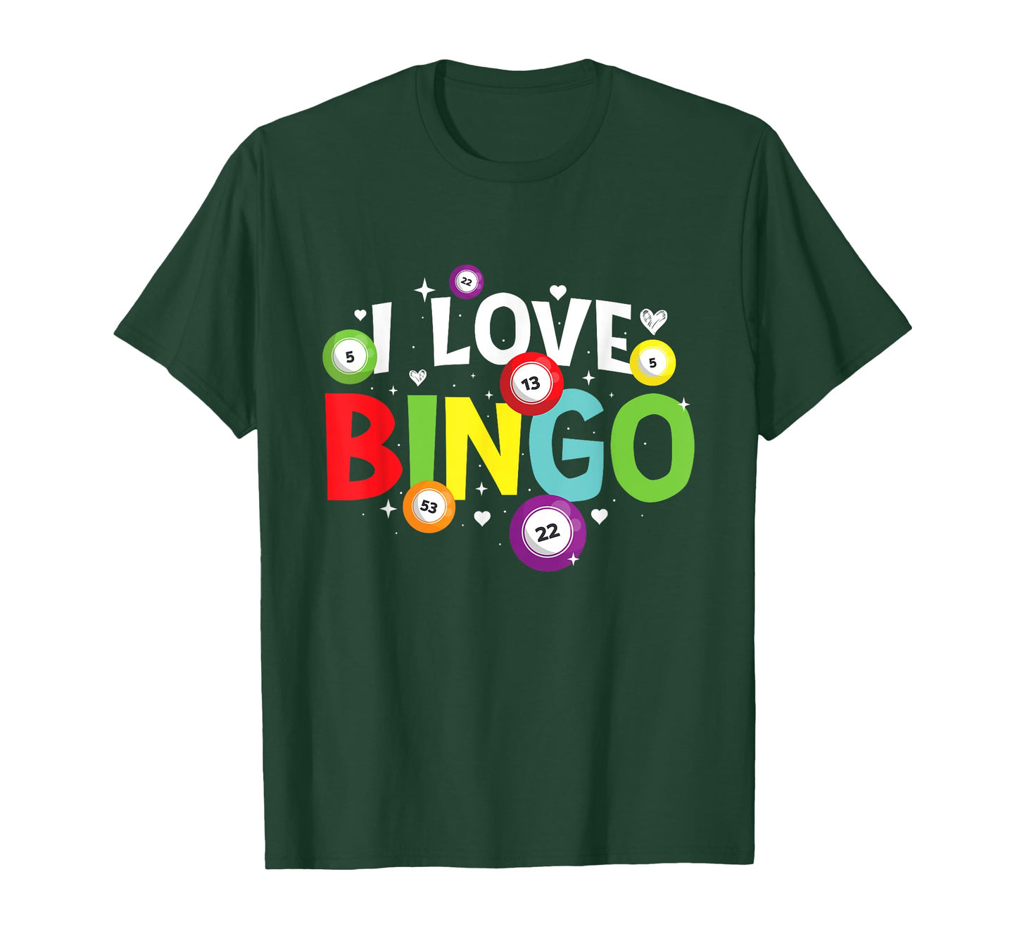 I Love Bingo - Bingo Lover Gambler Gambling T-Shirt