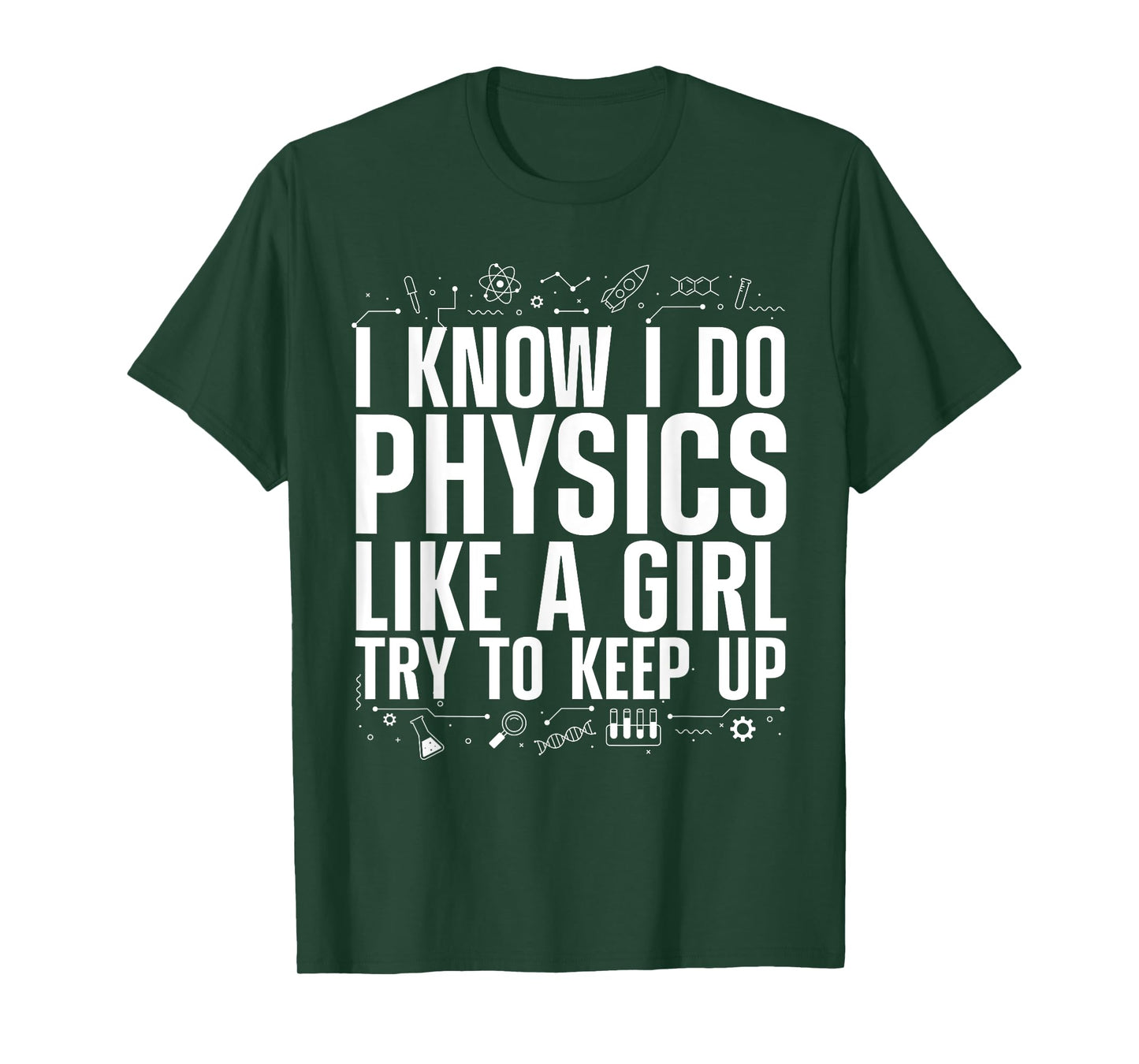 Funny Physics Gift Physicist Accessories & Stuff Women's Cool Physics Quantum Mechanics Science Nerd T-Shirt
