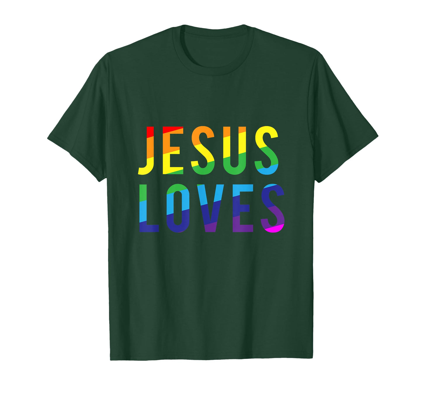 Jesus Loves Gay Pride Shirt T-Shirt