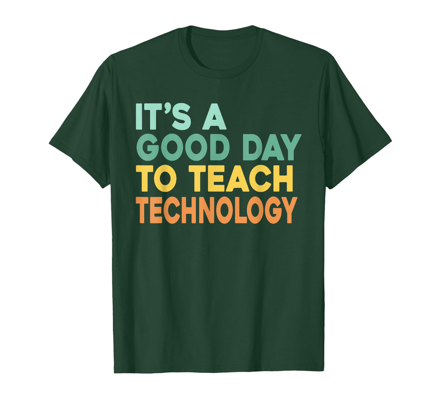 It's A Good Day To Teach Technology Retro Technology Teacher T-Shirt for Men Women