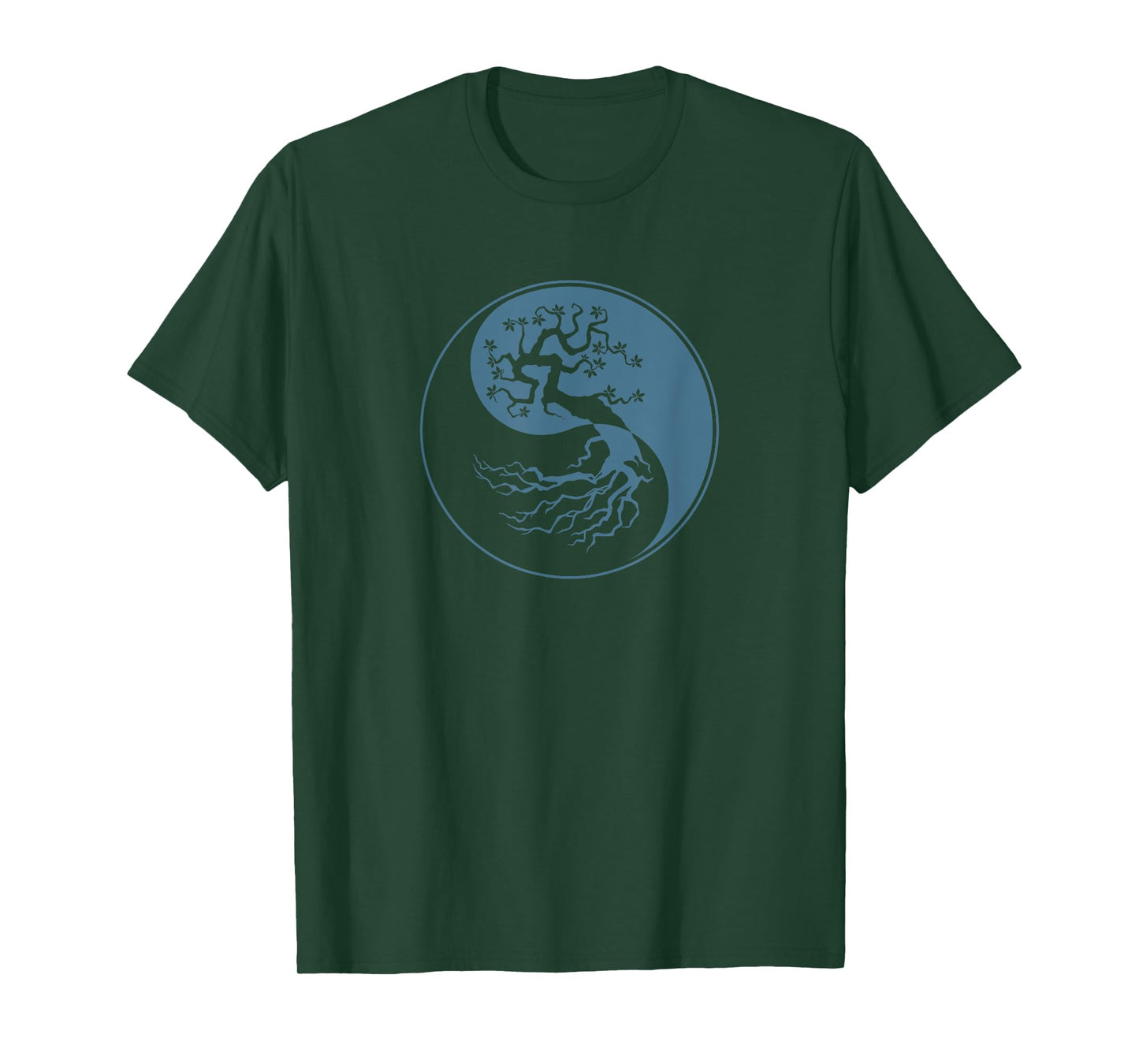 Tree Of Life Yin Yang Symbol Funny Bonsai Zen Gift Men Women T-Shirt