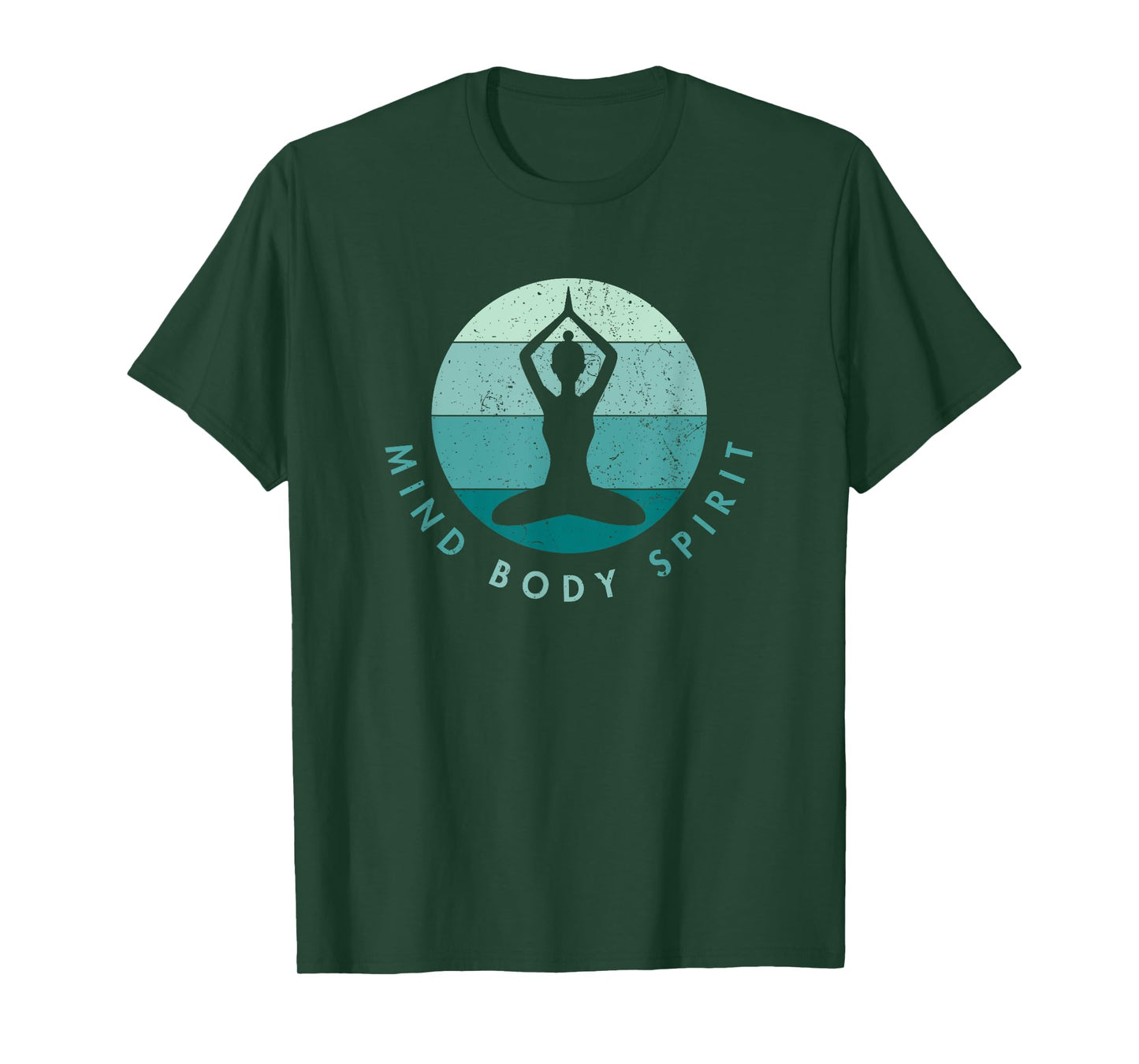 Meditation Yoga - Mind Body Soul - Cool Blue T-Shirt