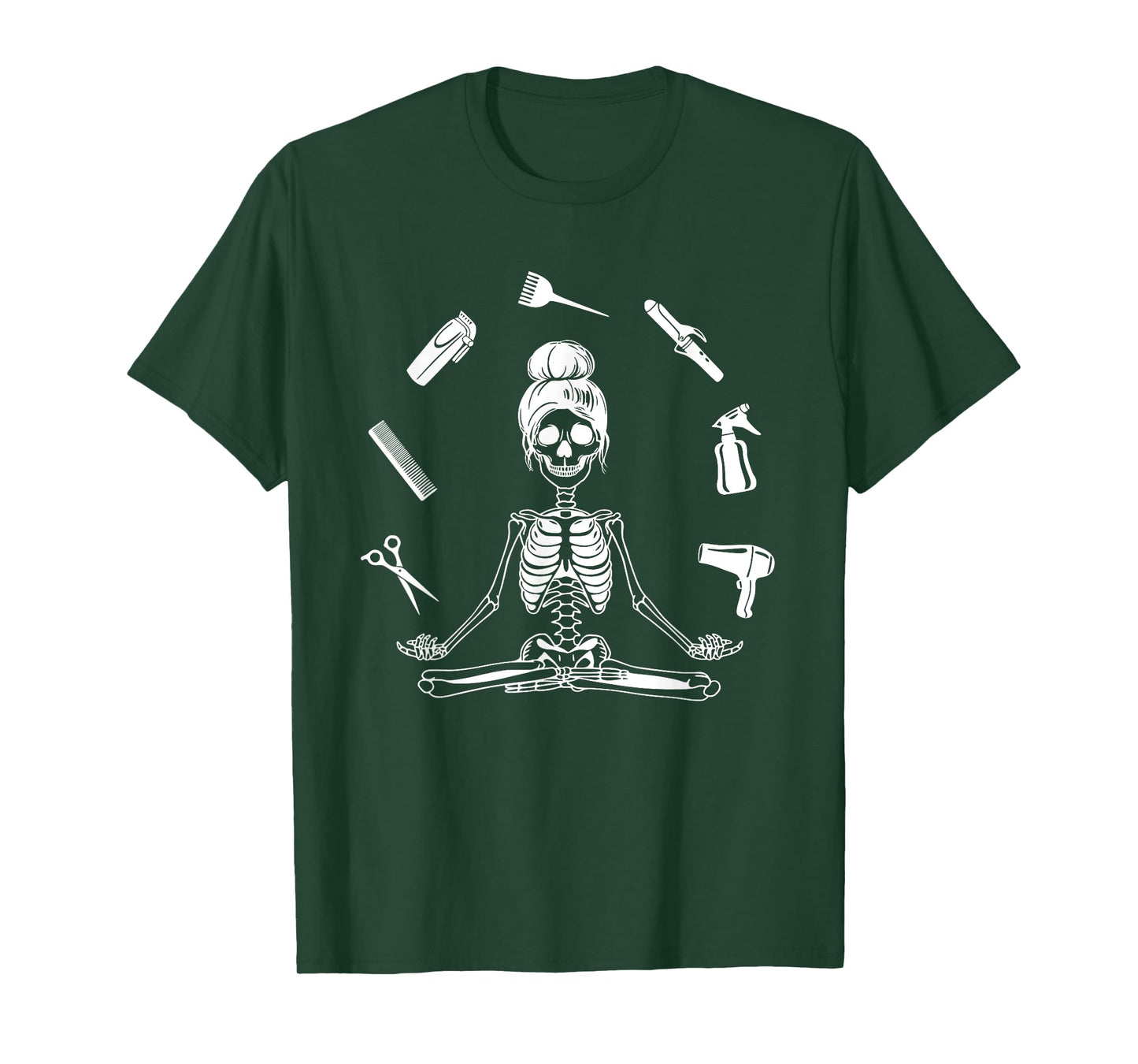 Hair Stylist Skeleton Hairdresser Hairstylist T-Shirt