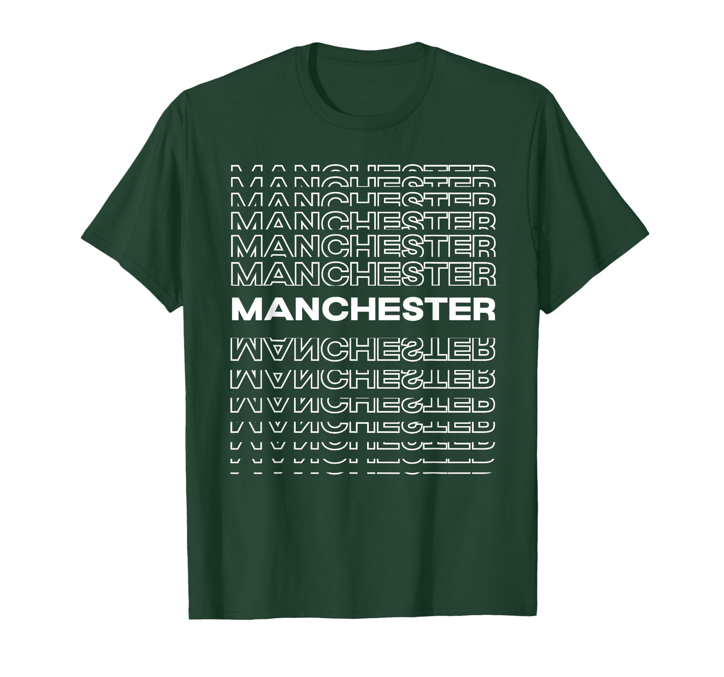 Minimalist City - United Kingdom Modern Manchester T-Shirt