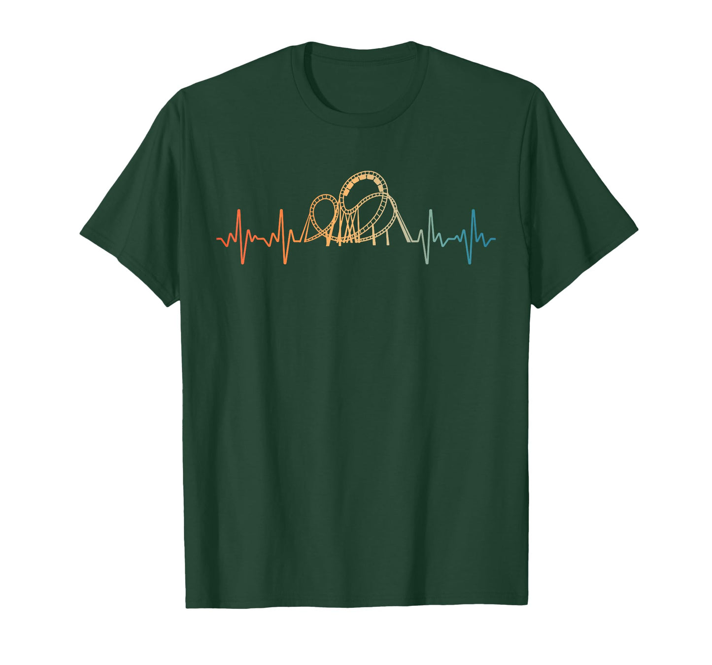 Roller Coaster Art For Men Women Kids Roller Coaster Lover T-Shirt