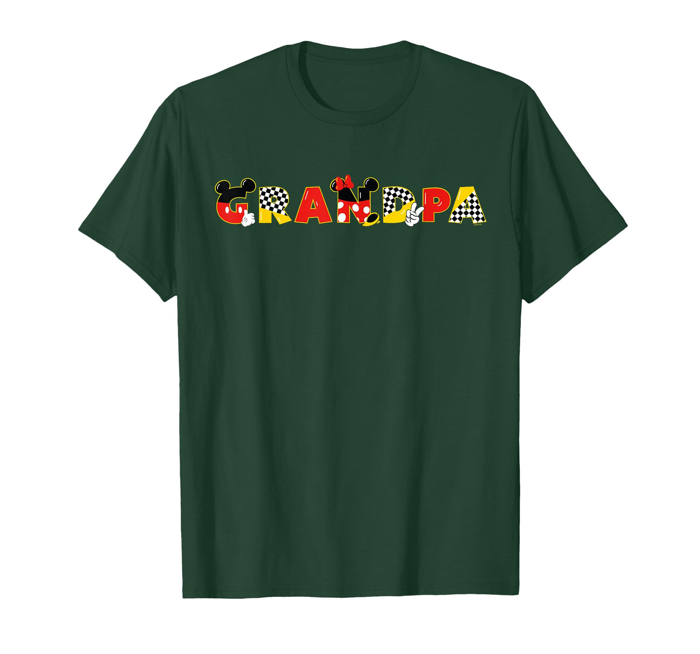 Disney Mickey & Minnie Grandpa Gift Family Trip Vacation T-Shirt
