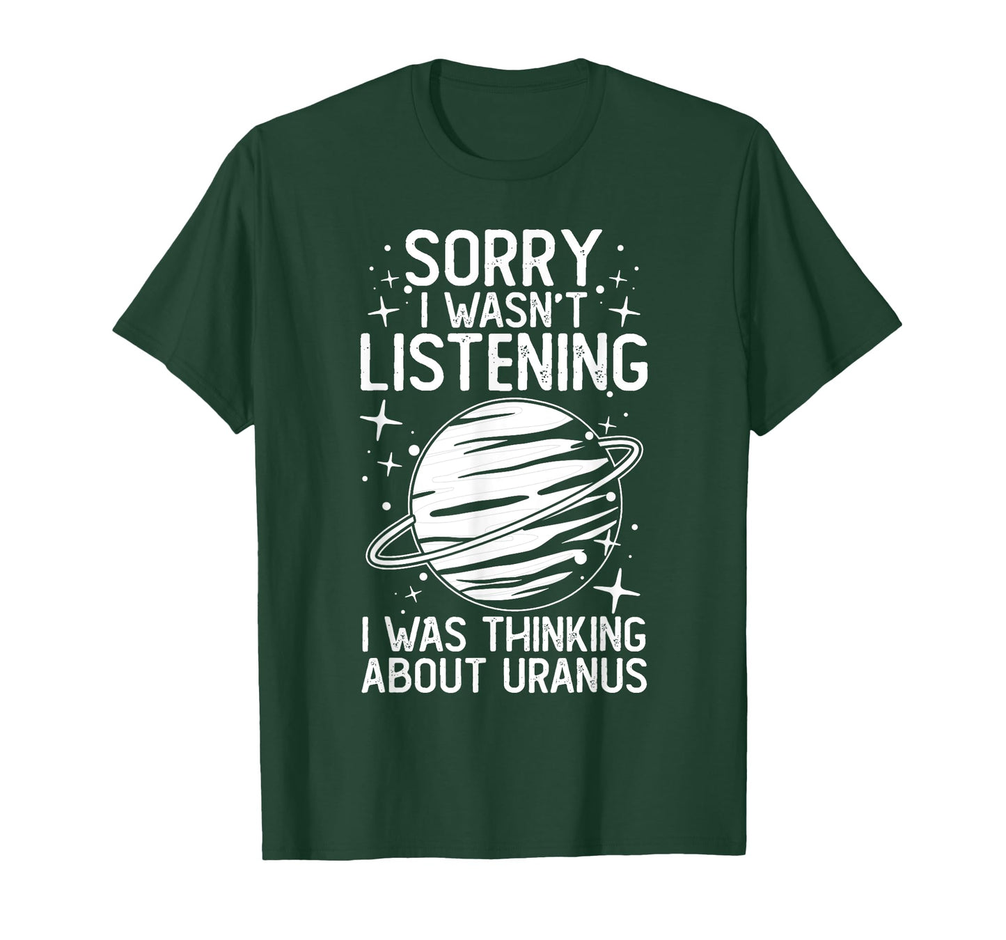 Uranus Planet Ring Solar System Gas Atmosphere Space T-Shirt