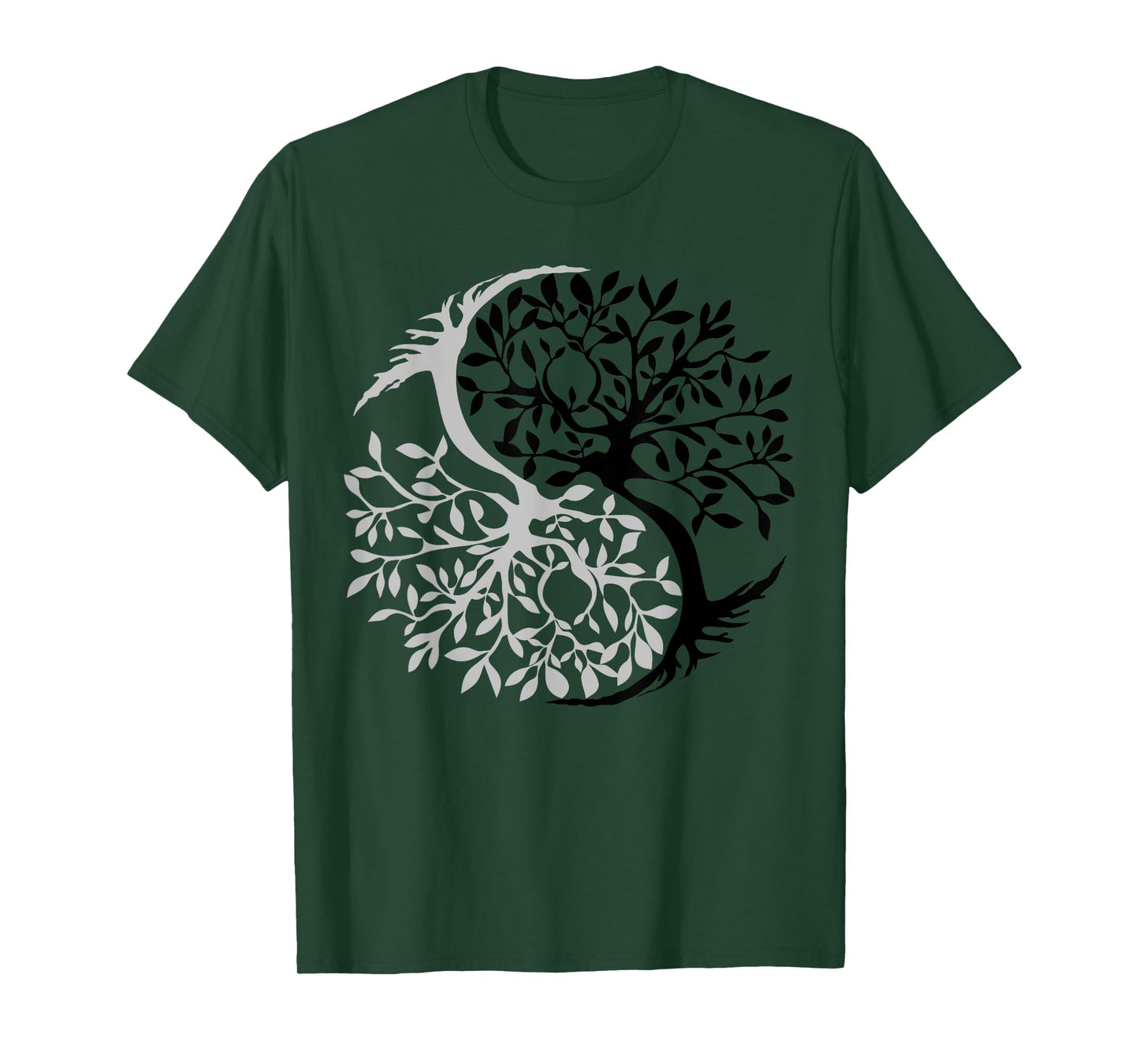 Tree Of Life Yin Yang Symbol Funny Bonsai Zen Gift Men Women T-Shirt