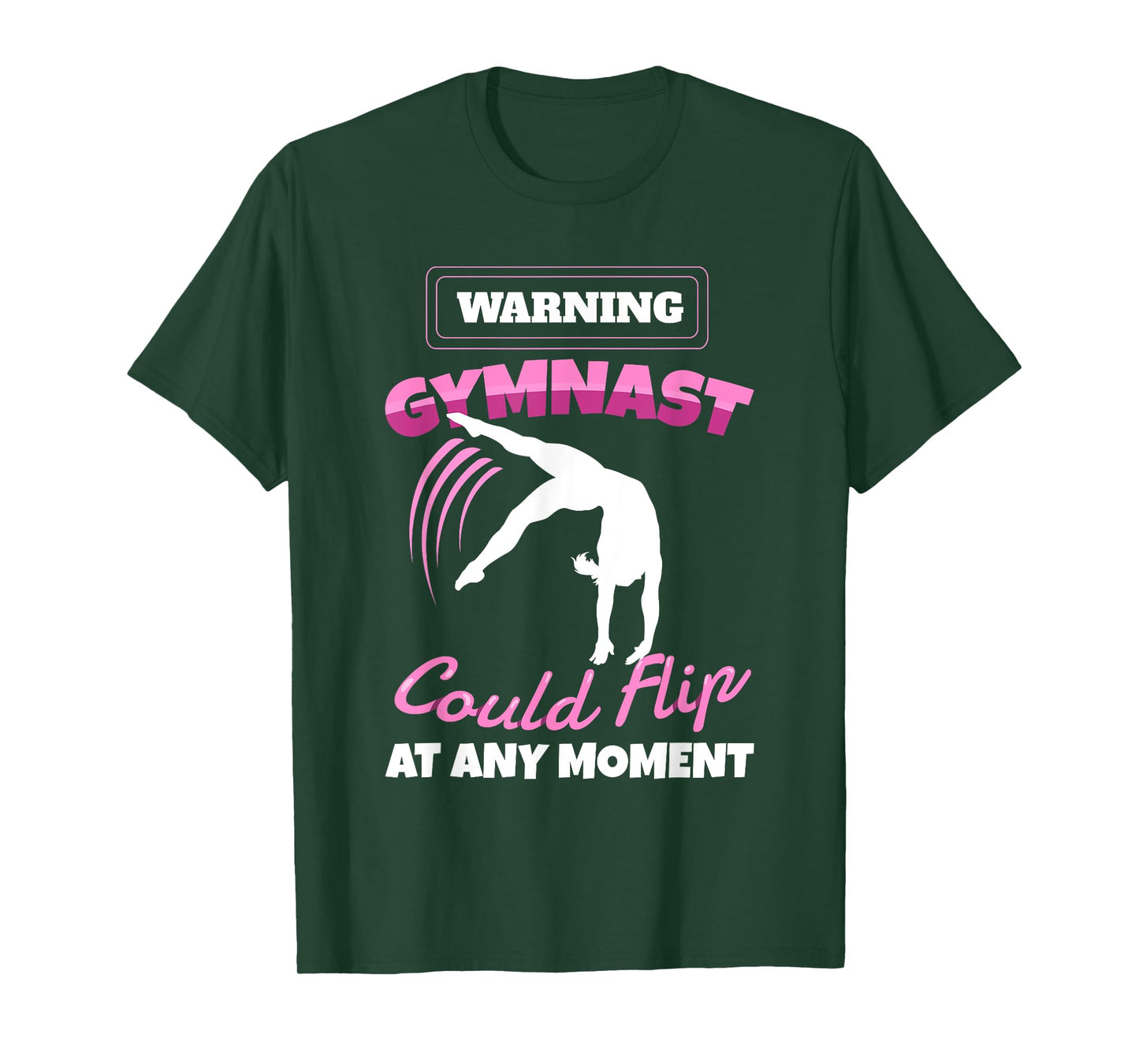 Warning Gymnast Could Flip At Any Moment Gift For Girls Kids T-Shirt