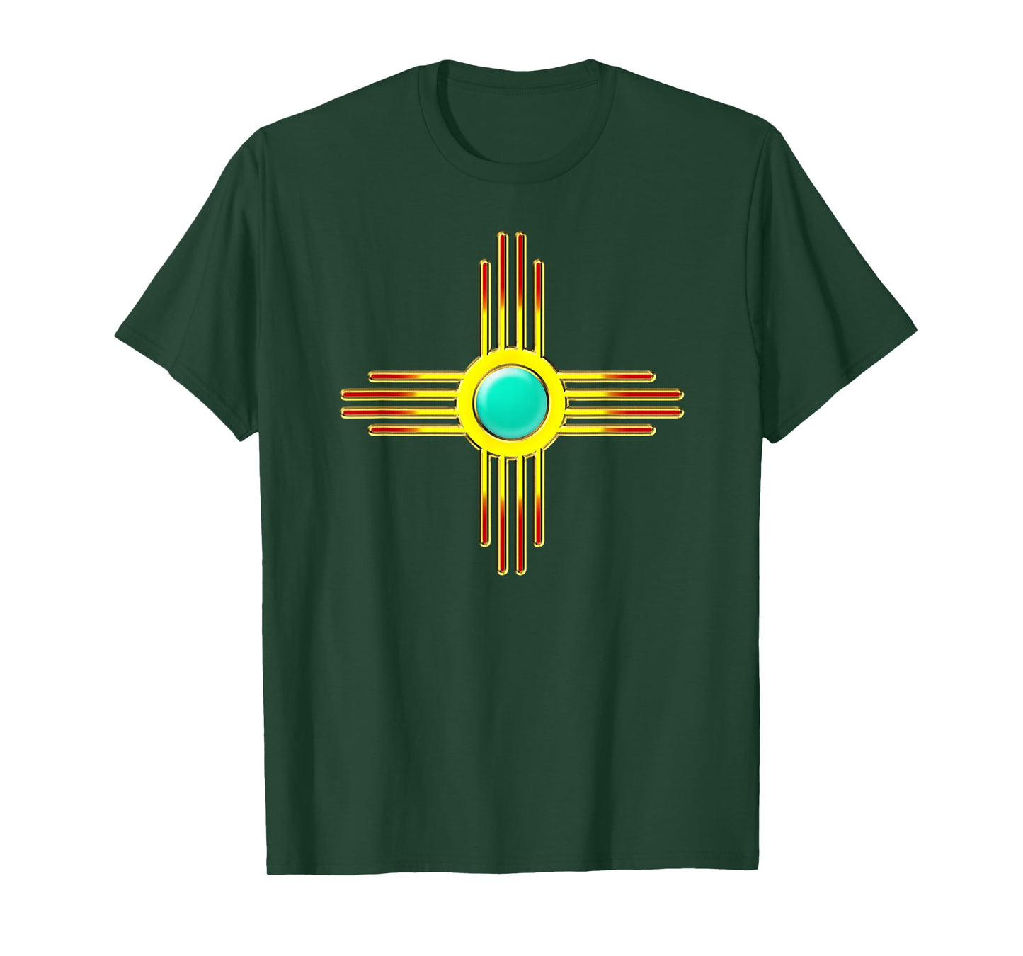 Zia Symbol New Mexico State Flag Banner Sun First Nation T-Shirt