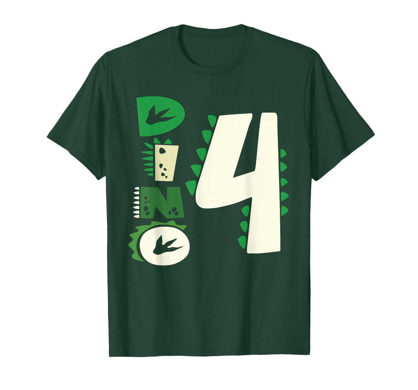 Dino Four Birthday Saurus Dinosaur Birthday Mom Dad Kids T-Shirt