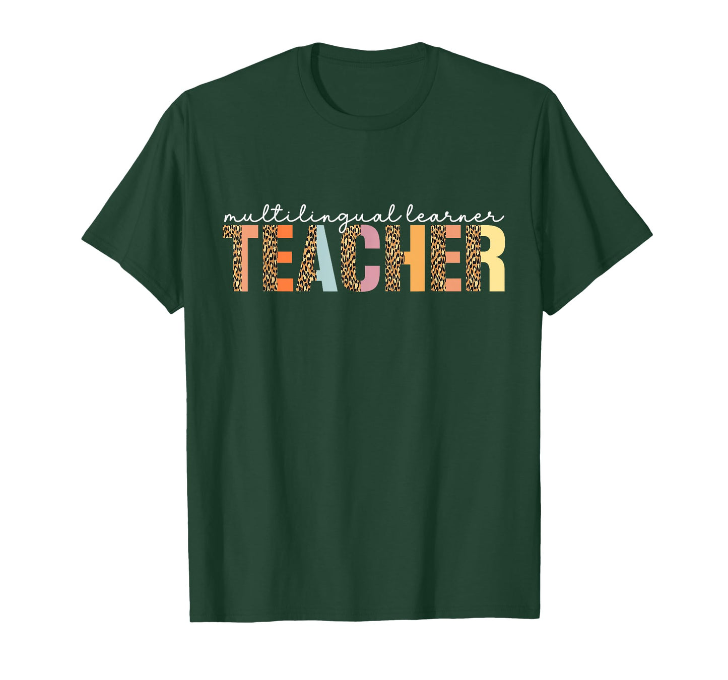 Multilingual Learner Teacher Leopard Multilingual Learners T-Shirt
