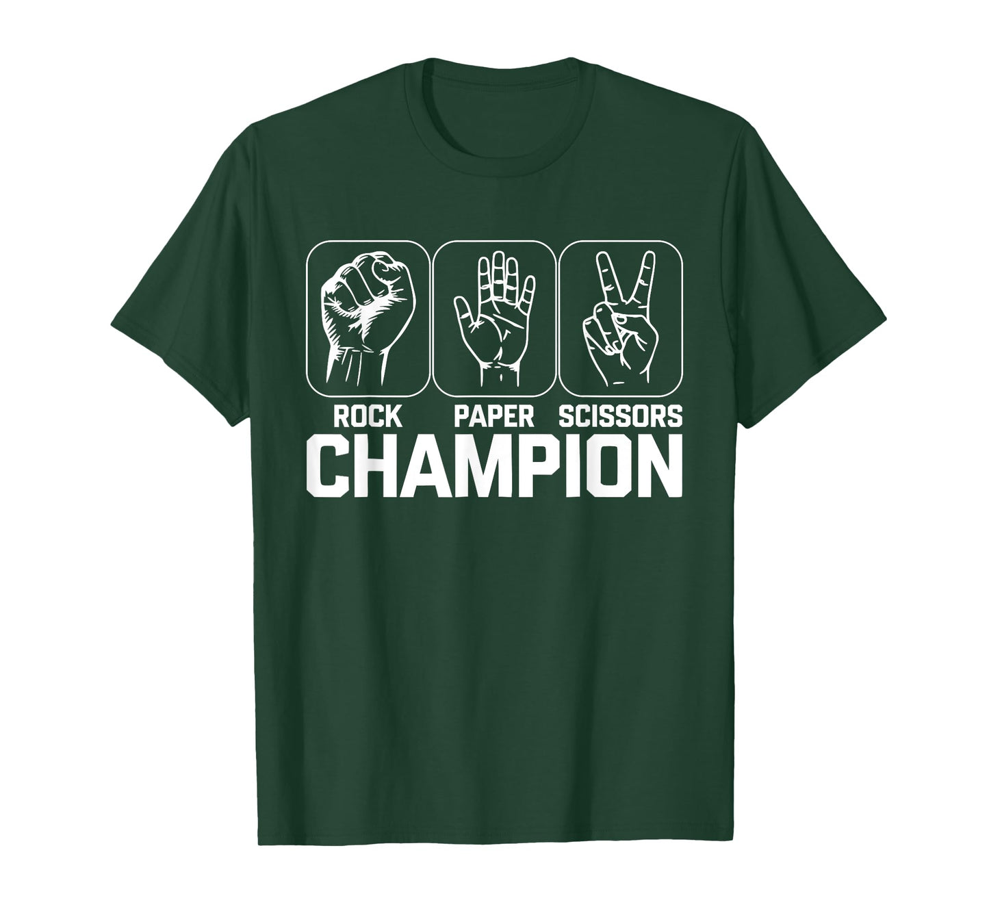 Rock Paper Scissors Champion Shirt Adult Men Women Costume T-Shirt